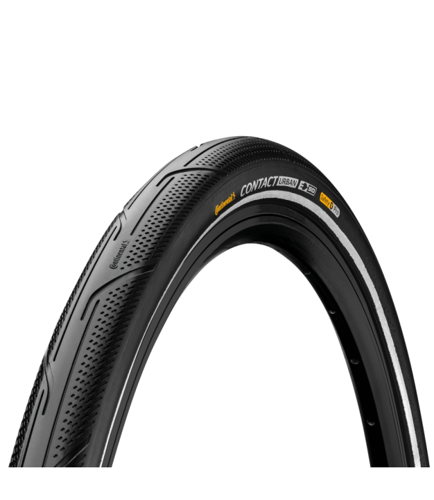 Continental Contact Urban Wire Bead Tire, PureGrip, 28 x 2.0, black/reflective