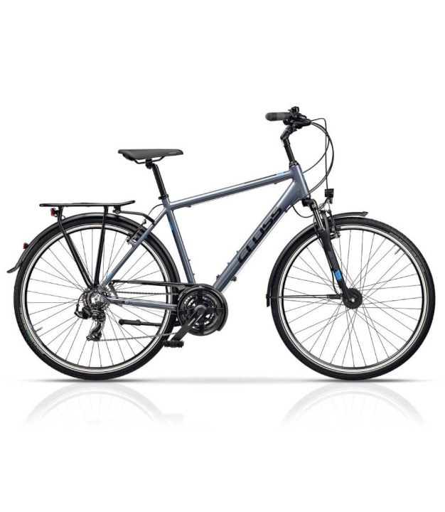 Cross Areal Trekking 28" Men's Bike, Grey/Blue