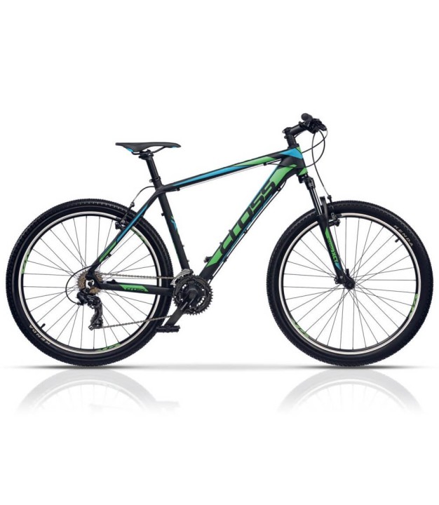 Cross GRX 7 VB 27.5" MTB Bike, Black/Green