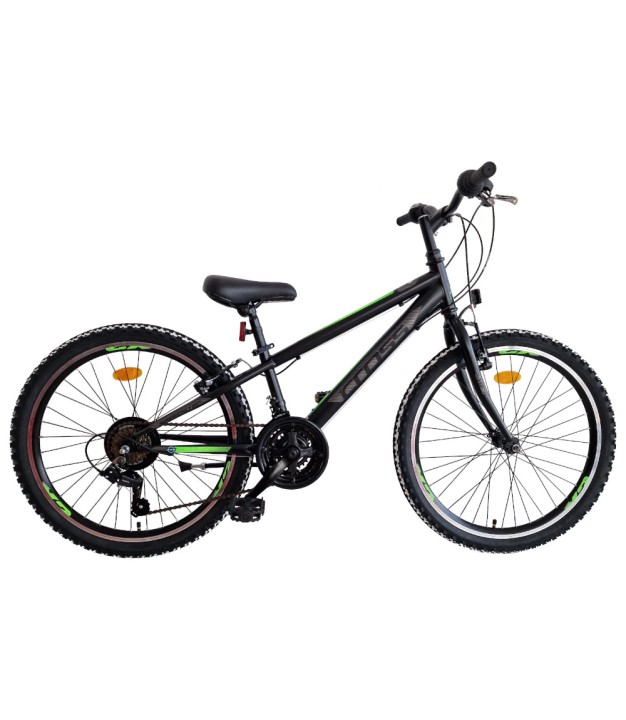 Cross Speedster Steel 24" Kids Bike, Black