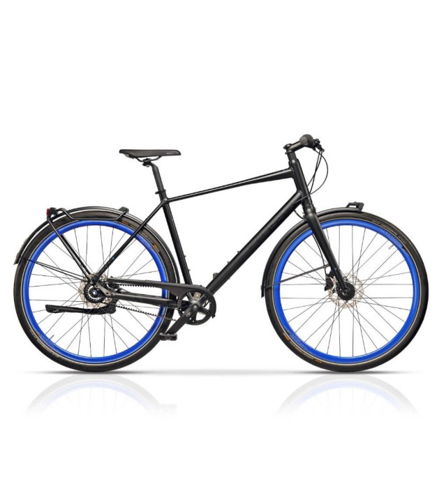 Cross Traffic Urban 28'' City Bike, Black/Blue