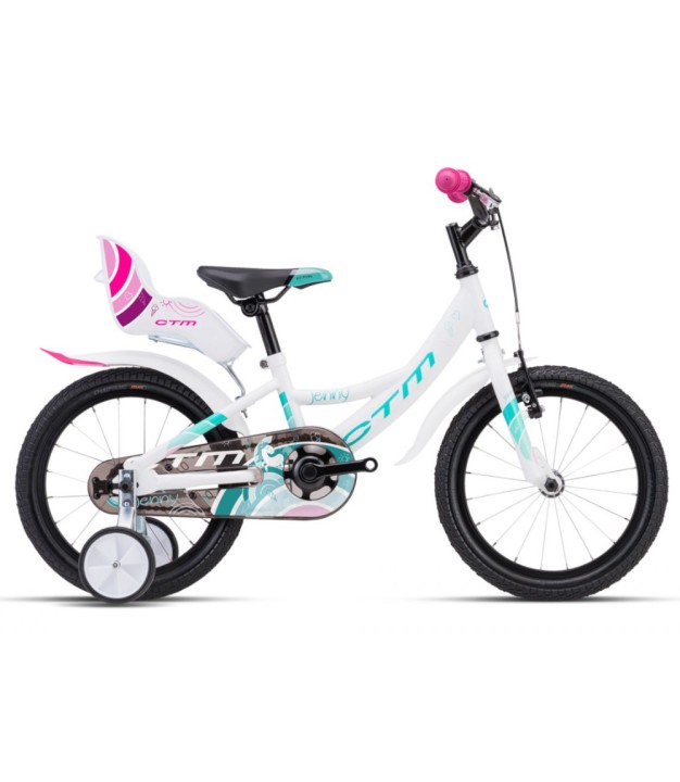 CTM Jenny 16'' Kids Bike, White/Turquoise