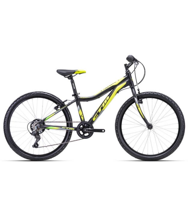 CTM Rocky 1.0 24'' Kids Bike, Black/Yellow