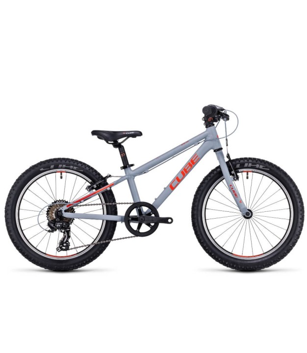 Cube Acid 200 Kids Bike, Grey/Red