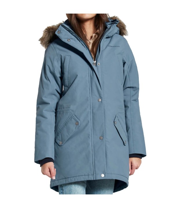 Didriksons Arina Girls Parka, Clay Blue