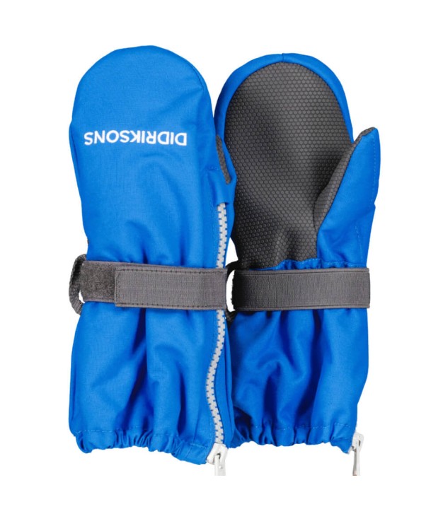 Didriksons Biggles Kids Zip Mittens, Caribbean Blue