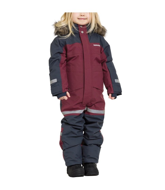 Didriksons Bjärven Kids Coverall, Rusty Wine