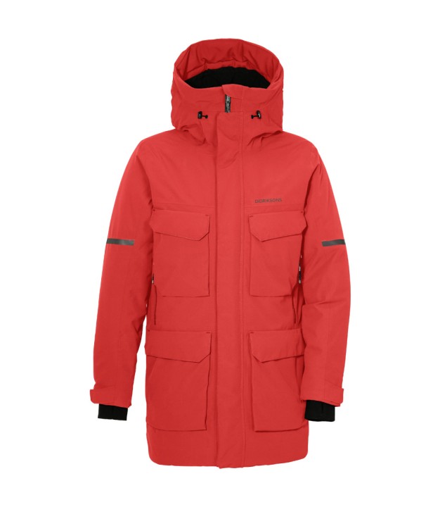 Didriksons Drew 7 Men's Parka, Pomme Red