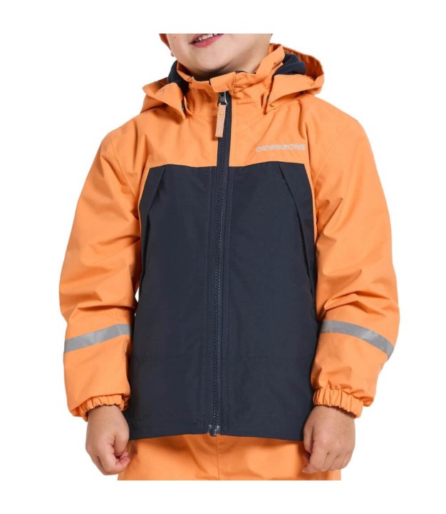 Didriksons Enso Kids Jacket, Papaya Orange