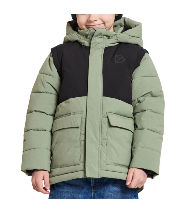 Didriksons Granite Kids Jacket, Light Moss