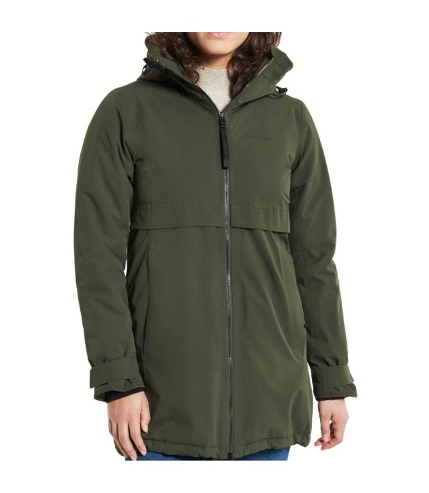 Didriksons Helle Women's Parka, Dark Deep Green