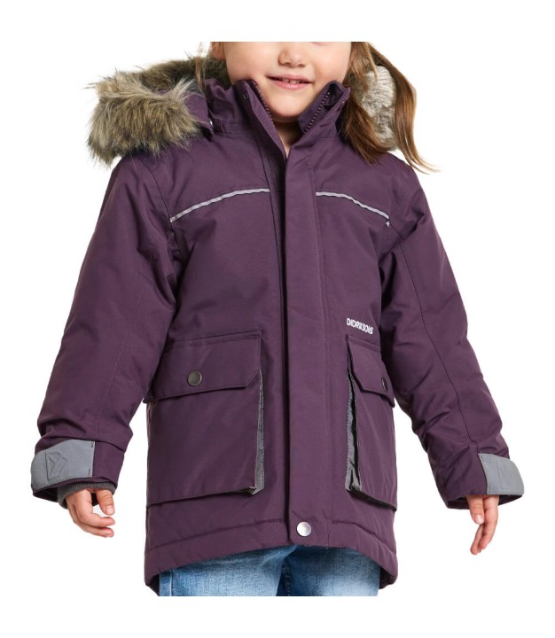 Didriksons Kure Kid's Parka, Plumb