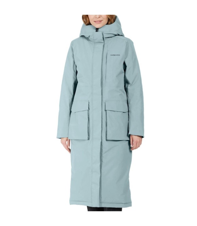 Didriksons Leya Women's Long Parka, Factory Blue