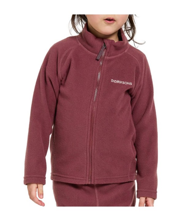 Didriksons Monte Kids Full-Zip, Rusty Wine