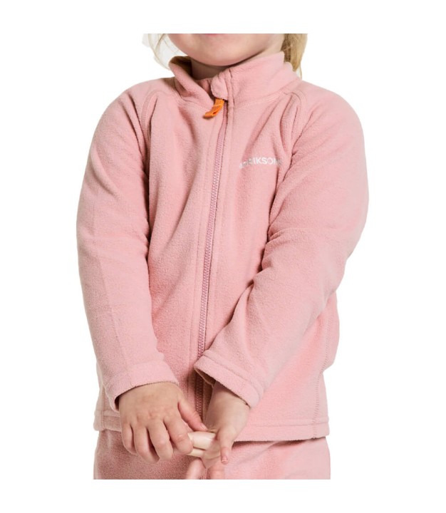 Didriksons Monte Kids Full-Zip, Soft Pink