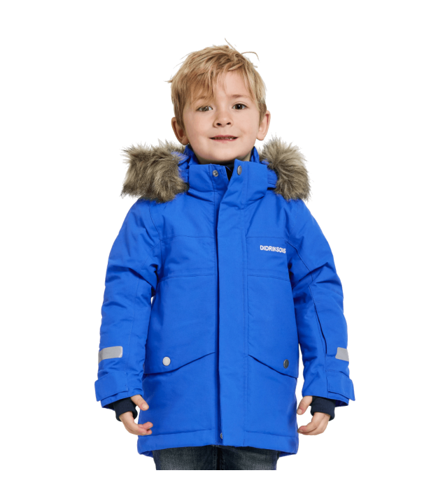 Didriksons Bjärven Kids Parka, caribbean blue