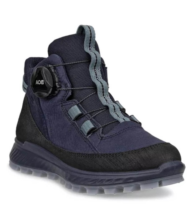 Ecco Exostrike Mid BOA WP Kids, Black/Night Sky