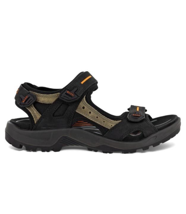 Ecco Offroad Men's Nubuck Sandals, Black/Mole