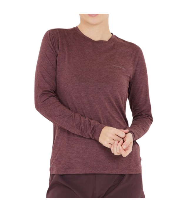 Endurance Alvaly Women's Melange L/S Tee, Fudge