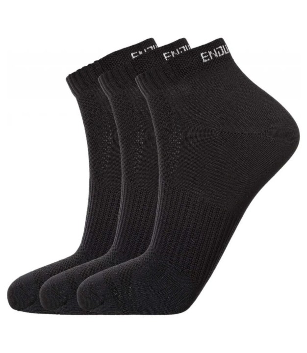 Endurance Dartmy 3-Pack Low Cut Tactel Performance Socks, Black