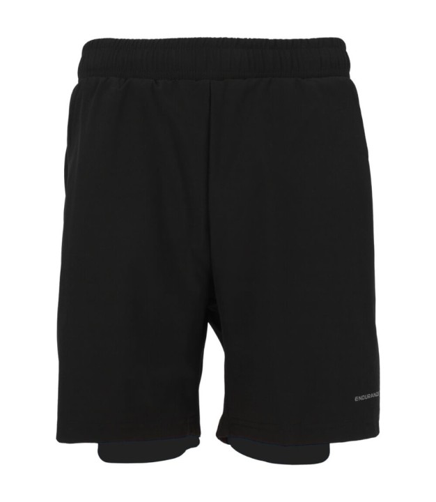 Endurance Herlent Jr. 2-in-1 Kids Shorts, Black/Black