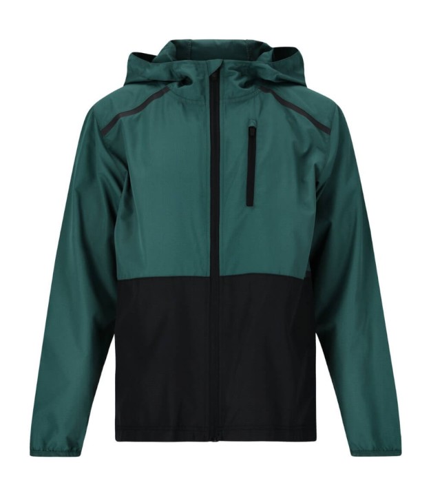 Endurance Hugoee Jr. Kids Jacket W/Hood, Green/Black