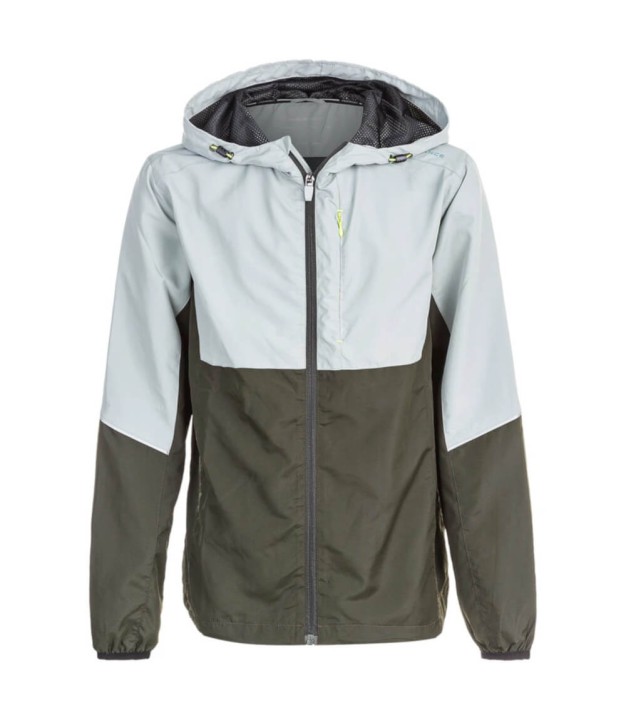 Endurance Lassie Junior Running Jacket, Slate Grey