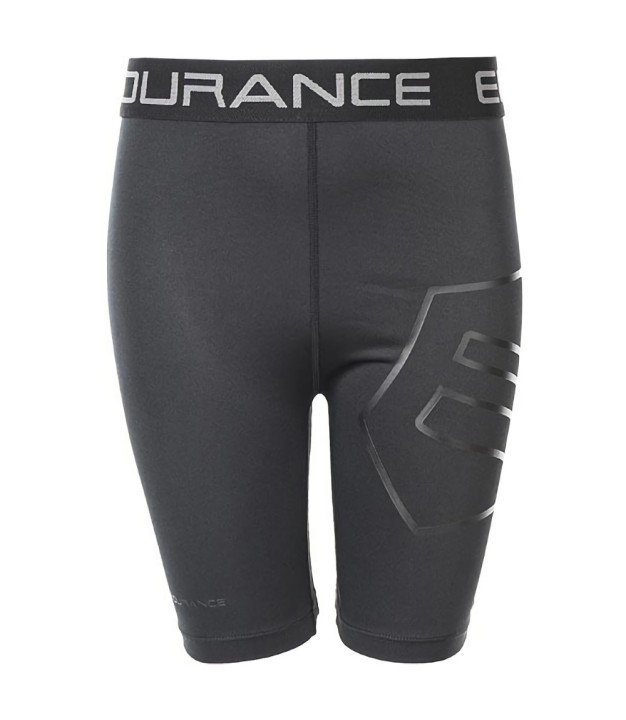 Endurance Lebay Junior Unisex Short Tights, Black