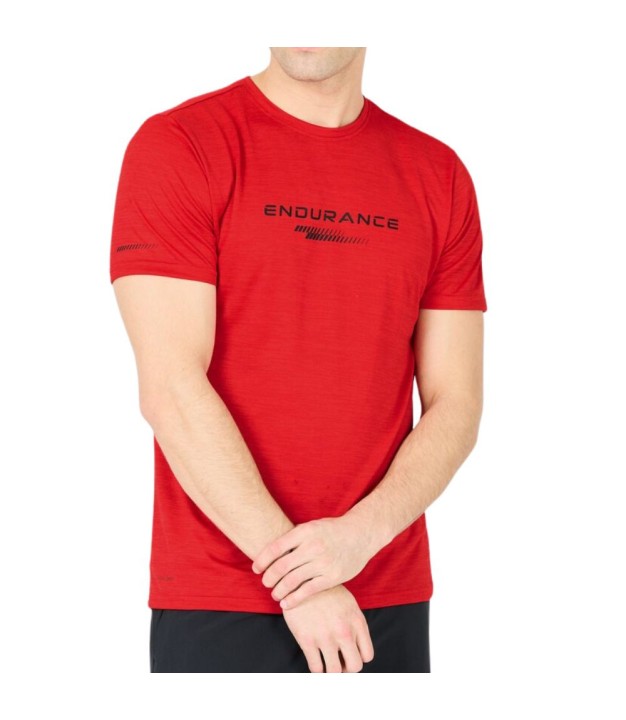 Endurance Portofino Men's S/S Performance Tee, Urban Red