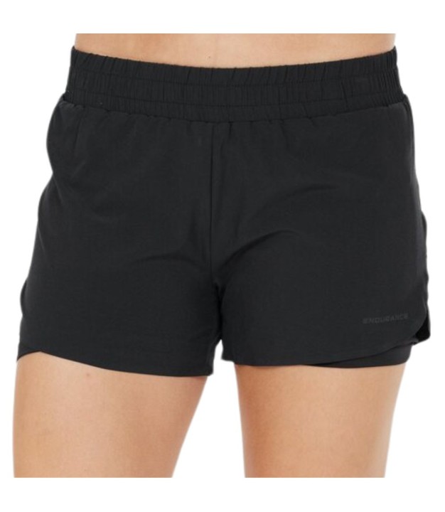 Endurance Val Women's 2-in-1 Shorts, Black