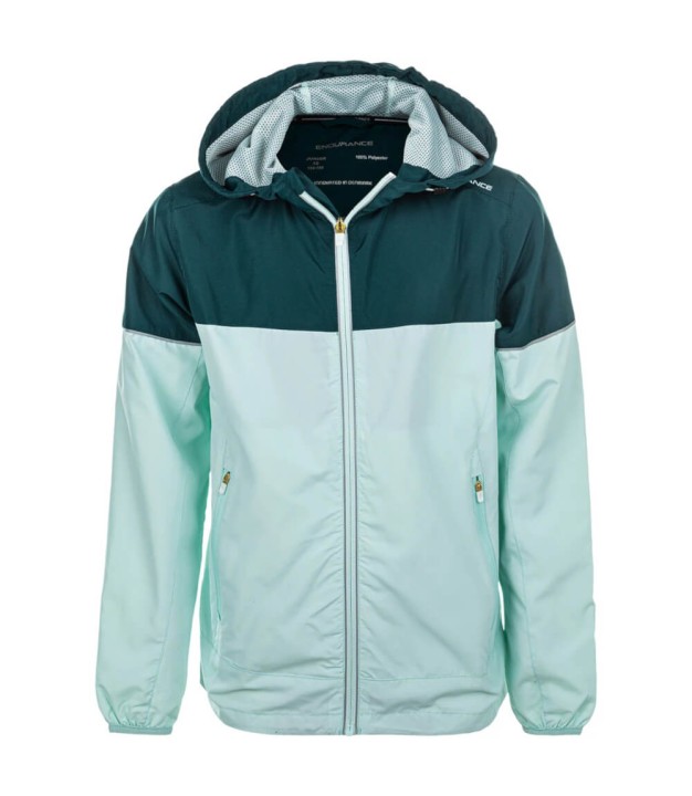 Endurance Verbol Jr Kids Jacket W/Hood, Blue Haze