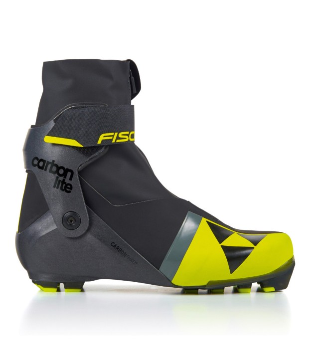 Fischer Carbonlite Skate Boots, Black/Yellow