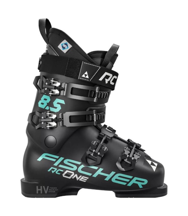 Fischer RC One 8.5 Women's Ski Boots, Celeste/Black