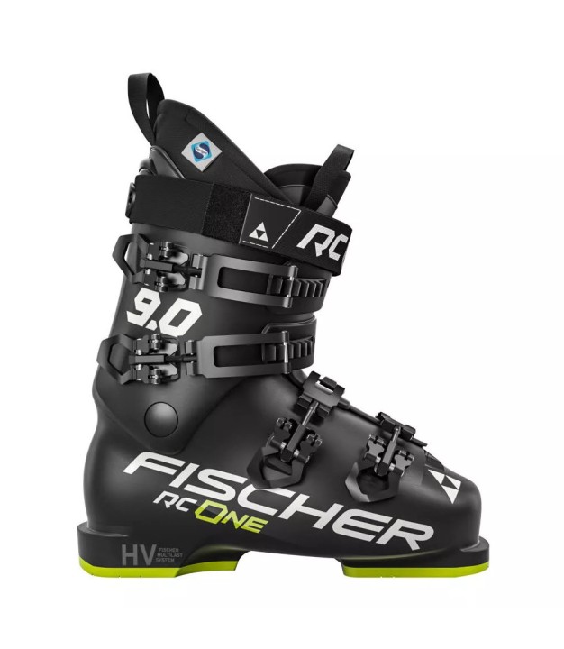 Fischer RC One 9.0 Ski Boots, Black/Yellow