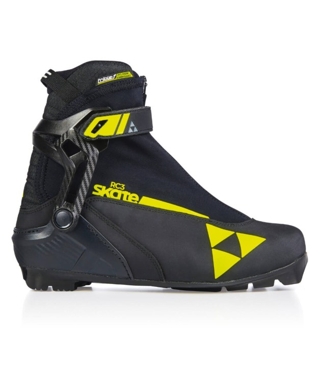 Fischer RC3 Skate Boots, Black/Yellow