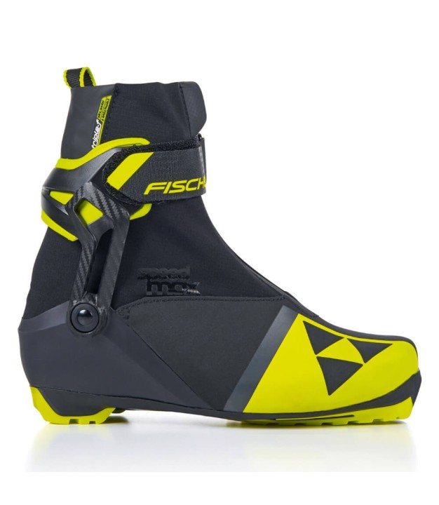 Fischer Speedmax Junior Skate Boots, Black/Yellow