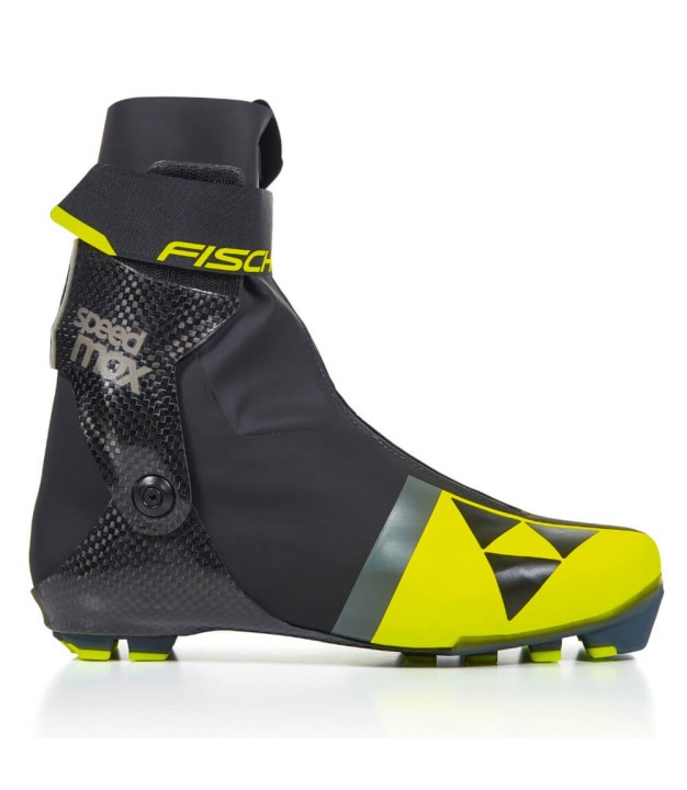 Fischer Speedmax Skate Ski Boots, Black/Yellow