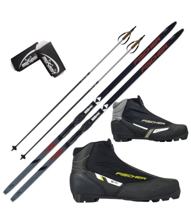 Fischer Sports Crown Classic skis set