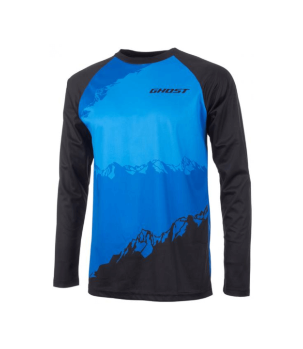 Ghost AM Long Sleeve Jersey, black/blue