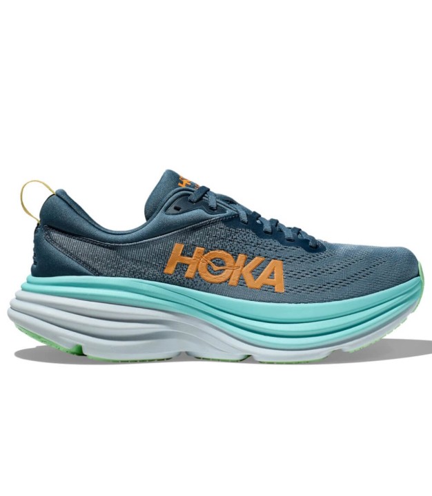 Hoka Bondi 8 Men's Shoes, Deep Lagoon/Ocean Mist