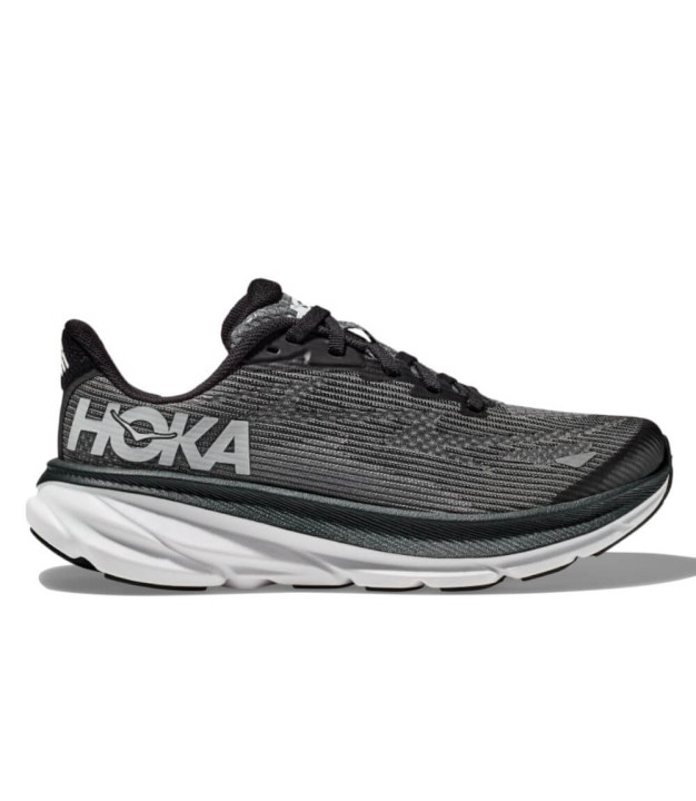 Hoka Clifton 9 Kids, Black/White