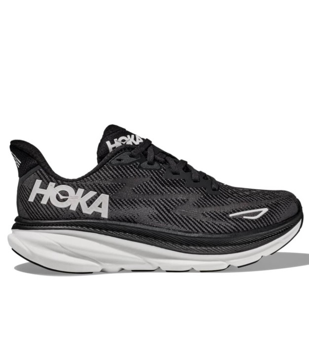 Hoka Clifton 9 Wide Women's, Black/White