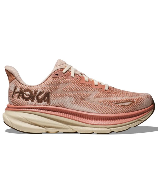 Hoka Clifton 9 Women's, Sandstone/Cream