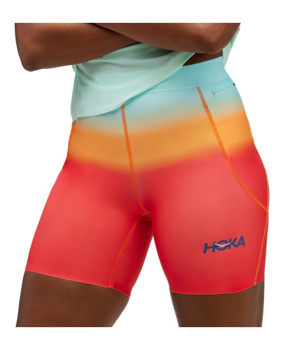 Hoka Novafly 6'' Knit Women's Print Shorts, Cloudless Ombre