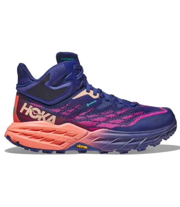 Hoka Speedgoat 5 Mid GTX Women's, Bellwether Blue/Camellia