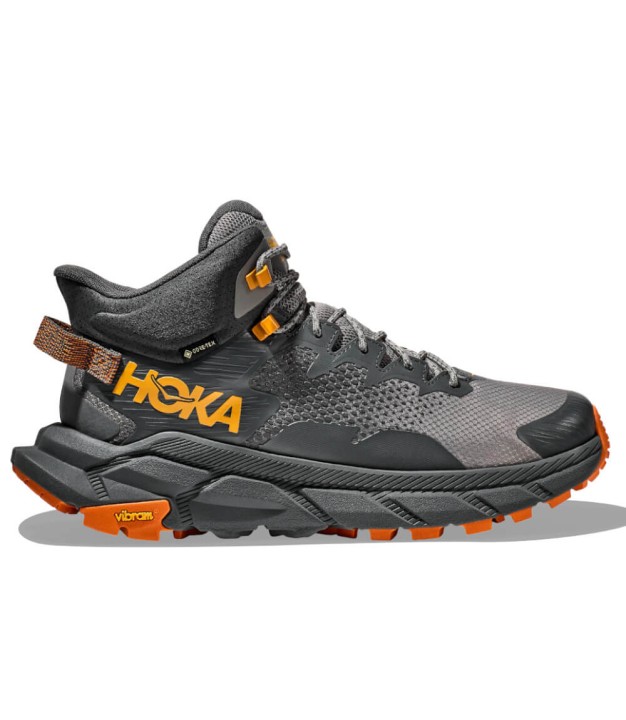 Hoka Trail Code Gore-Tex Men's Boots, Castlerock/Orange