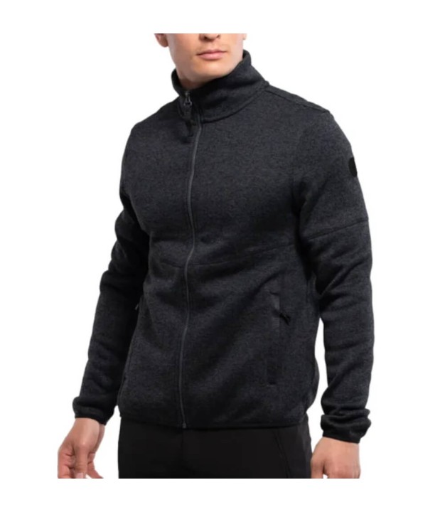 Icepeak Adrian Men's Midlayer, Black Melange