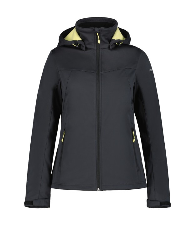 Icepeak Boise Women's Softshell Jacket, Black/Yellow