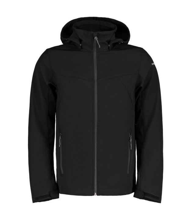 Icepeak Brimfield IO Men's Jacket, Black | Vīriešu Softshell Jaka