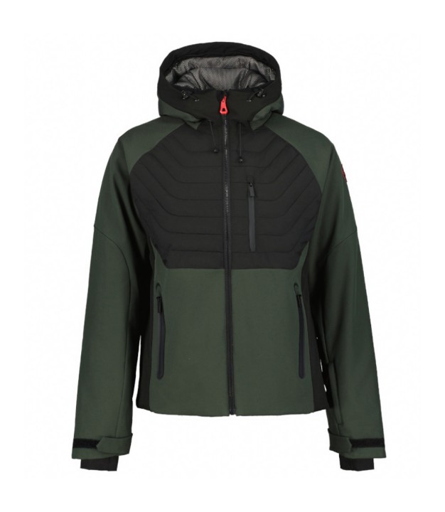 Icepeak Ebern Men's Softshell Jacket, Dark Green